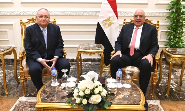 المستشار هشام بدوي رئيس مجلس النواب يستقبل رئيس مجلس الدولة