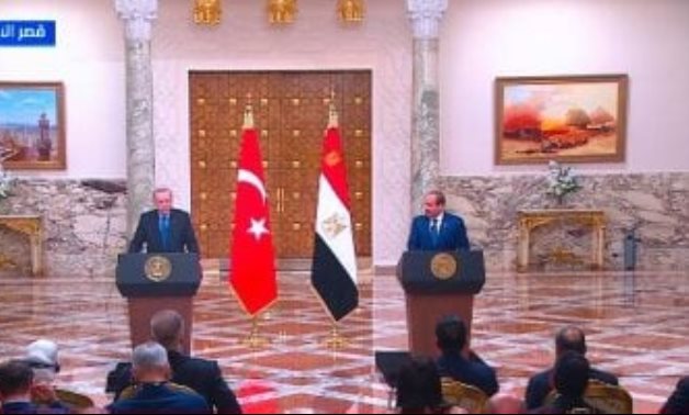الرئيس السيسى: زيارة الرئيس التركى فرصة لمواصلة المشاورات العميقة