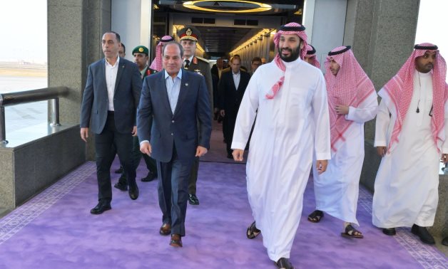 الرئيس السيسى يهنئ ولي العهد السعودي بمناسبة الاحتفال بذكرى يوم التأسيس للمملكة