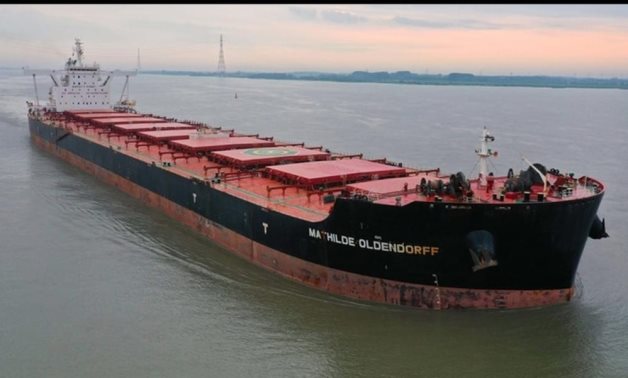 ميناء شرق بورسعيد يستقبل ثالث أكبر سفينة صب جاف منذ بدء نشاط تداول بضائع الصب