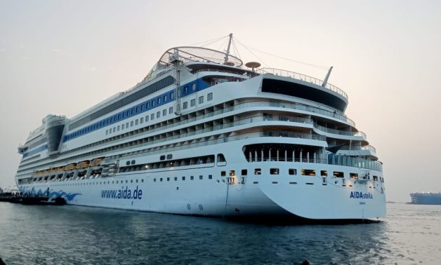 على متنها 2715 سائحا.. ميناء بورسعيد السياحى يستقبل السفينة AIDA STELLA