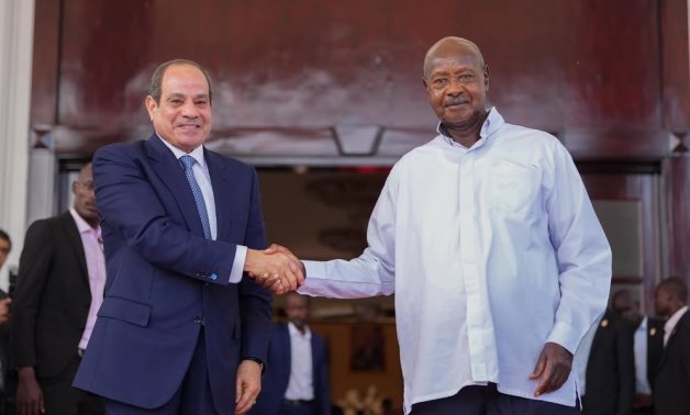 الرئيس السيسى يلتقى موسيفينى ويؤكد اعتزاز مصر بالعلاقات المتميزة مع أوغندا 