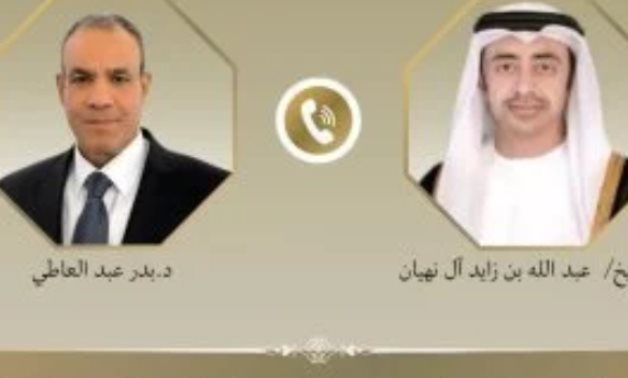 وزير الخارجية يبحث مع نظيره الإماراتي العلاقات الثنائية والتطورات الإقليمية