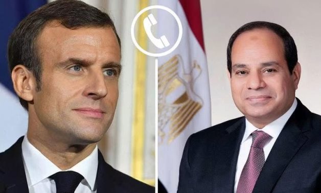 خلال اتصال هاتفى مع نظيره الفرنسى..الرئيس السيسى يؤكد الاعتزاز بالشراكة الاستراتيجية بين القاهرة وباريس.. ويشيد بدعم فرنسا لجهود التوصل لحل عادل للقضية الفلسطينية.. وماكرون يثمن جهود مصر لاستعادة الاستقرار