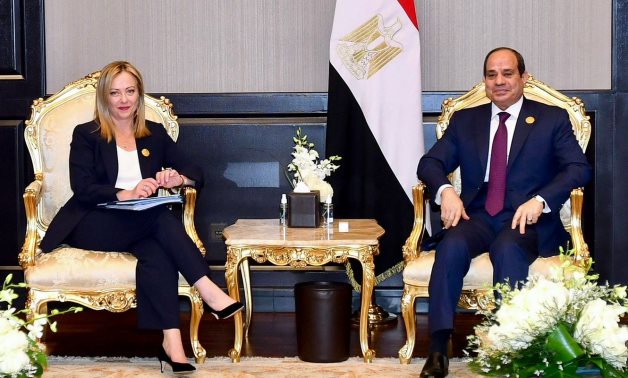 مصر وإيطاليا تؤكدان ضرورة مواصلة السعي لتجنب التصعيد بالمنطقة وتسوية النزاعات سلميًا