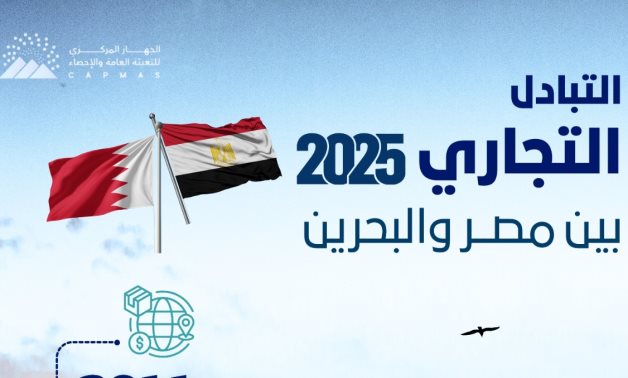الإحصاء: 301.1 مليون دولار قيمة التبادل التجاري بين مصر والبحرين عام 2025
