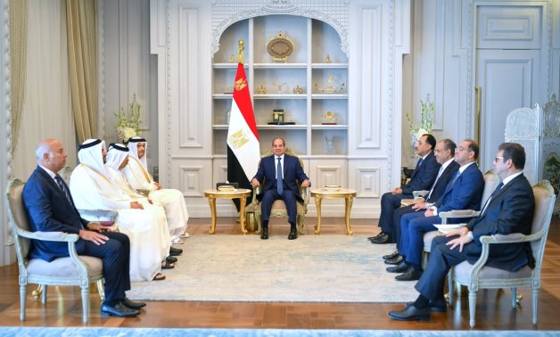 الرئيس السيسى يؤكد التطلع لزيادة الاستثمارات القطرية فى مصر