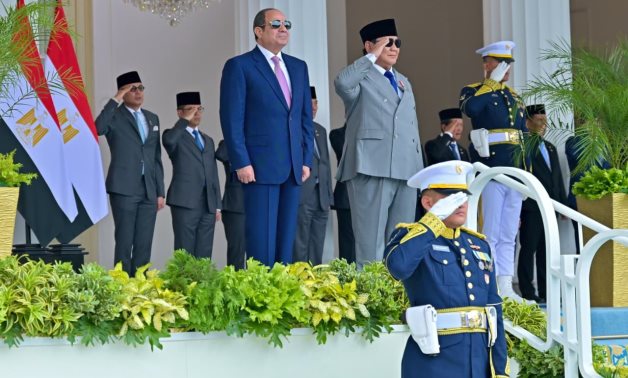 استقبال الرئيس السيسى ومباحثاته مع نظيره الإندونيسى بالقصر الرئاسى "ميرديكا"