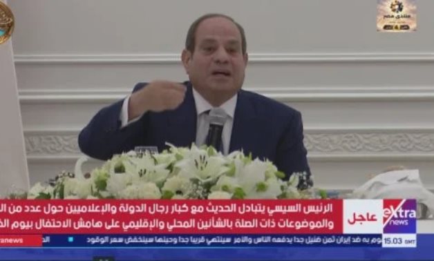 الرئيس السيسي: هناك مخاطر على حدود مصر الجنوبية والغربية