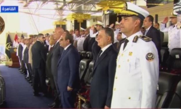 بدء احتفالية تخريج دفعة جديدة من طلاب أكاديمية الشرطة بحضور الرئيس السيسي
