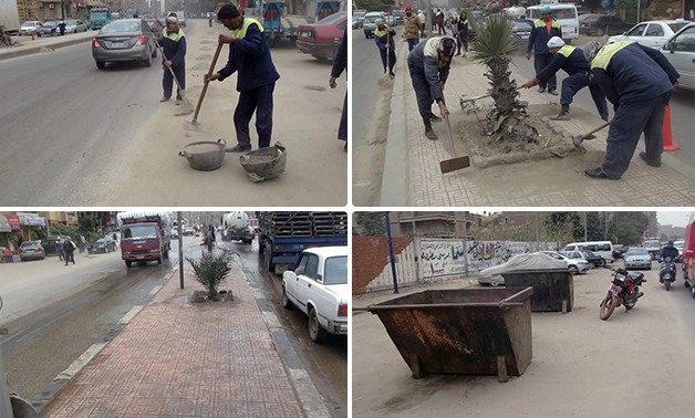 علاء الهراس "نائب محافظ الجيزة" يتابع أعمال تنظيف شارع "اللبينى" بمنطقة فيصل
