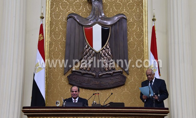 السيسى يعلن انتقال السلطة التشريعية رسميًا إلى أعضاء البرلمان
