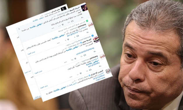 توفيق عكاشة "تريند" على تويتر لليوم الثانى بعد واقعة طرده من المجلس أمس