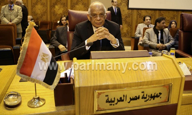 بدء جلسة مؤتمر البرلمانات العربية برئاسة "عبدالعال" تحت شعار "مواجهة التحديات"