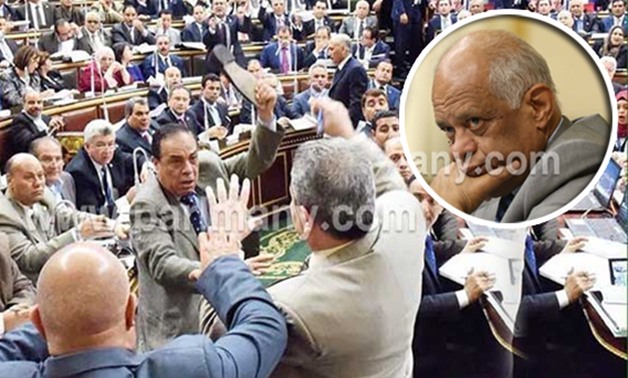 رئيس البرلمان يعلن تشكيل لجنة التحقيق مع كمال أحمد فى واقعة ضرب "عكاشة" بالحذاء 