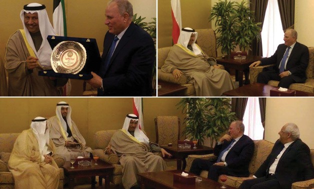 وزير العدل يلتقى رئيس مجلس الوزراء الكويتى ويؤكد أن الإرهاب عدو للأمة العربية 