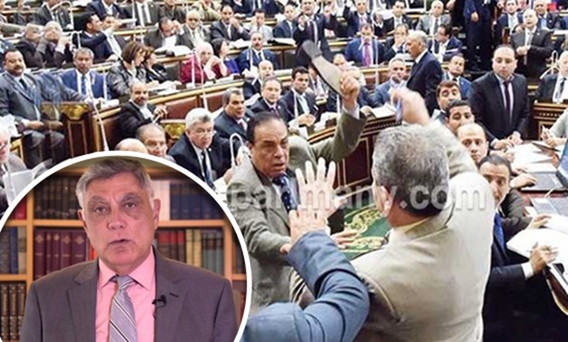 سفير إسرائيل بالقاهرة يهاجم الإعلام: تسبب فى ضرب"عكاشة" بالحذاء بالبرلمان 