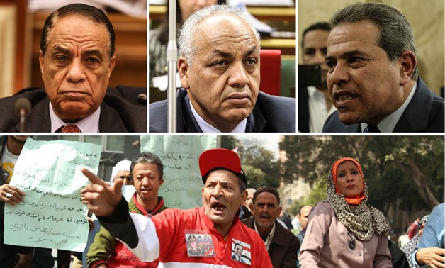 "نائب التطبيع" يستأجر موظفين يهتفون له ويسبون مصطفى بكرى وكمال أحمد أمام البرلمان 