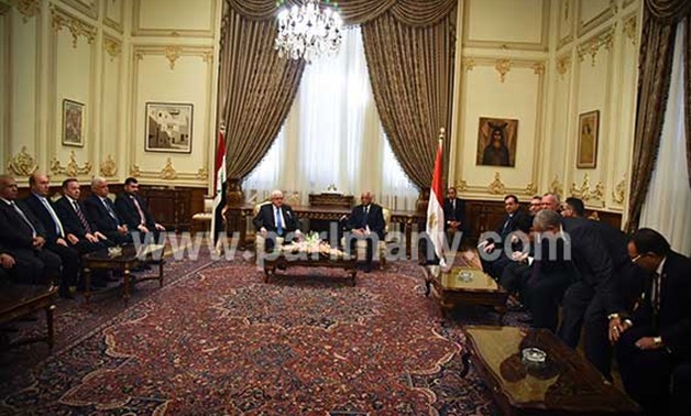 على عبد العال يلتقى الرئيس العراقى ويؤكد رفض التدخل الأجنبى فى شؤون "بغداد"