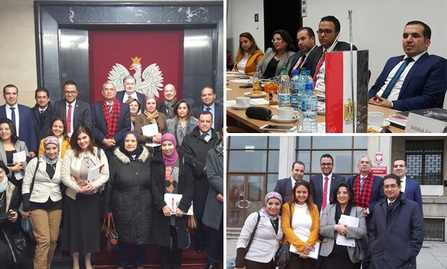 بالصور.. وفد مجلس النواب المصرى يزور مقر وزارة التنمية البولندية 