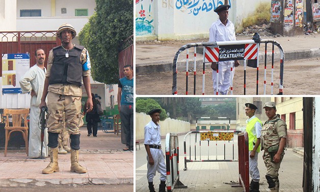 "وحدى لكن ونسان"  بالصور.. جنود الانتخابات "صاحى وواقف انتباه وكأن اللجان مليانة"