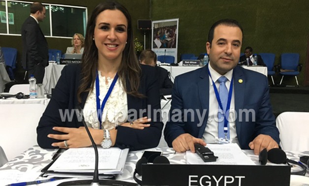 بالصور.. رانيا علوانى وأحمد بدوى يمثلان مجلس النواب فى مؤتمر الاتحاد البرلمانى الدولى