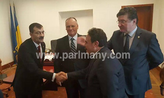 جبالى المراغى يلتقى نائب رئيس مجلس النواب الرومانى ويدعو رجال الأعمال للاستثمار بمصر