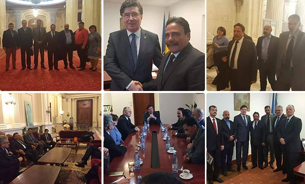 بالصور..جبالى المراغى يلتقى برلمانيين وقيادات عمال رومانيا لتصحيح صورة مصر فى أوروبا