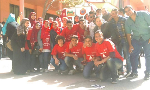 الاتحاد المصرى لطلاب الصيدلة يطلق حملة توعية بأهمية التبرع بالدم بمعهد الدلتا