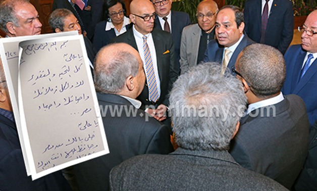 محمد سلماوى ينشر رسالة الرئيس السيسى لحفيده "على".. وينصحه: حافظ على مصر
