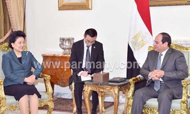 فى لقائها مع الرئيس السيسى: مسئولة صينية تؤكد زيادة عدد المنح الدراسية المُقدمة لمصر لـ1500