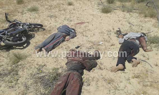 القوات المسلحة تقضى على 3 إرهابيين فى الشيخ زويد بعد تبادل لإطلاق النيران