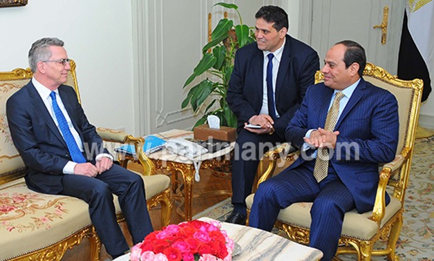 وزير داخلية ألمانيا للرئيس السيسي: نحرص على تعزيز التعاون الأمنى مع مصر 