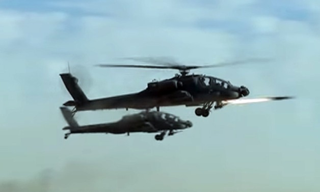 شاهد.. القوات المسلحة تعرض مقطع فيديو للضربات الجوية لمعاقل الإرهابيين فى سيناء
