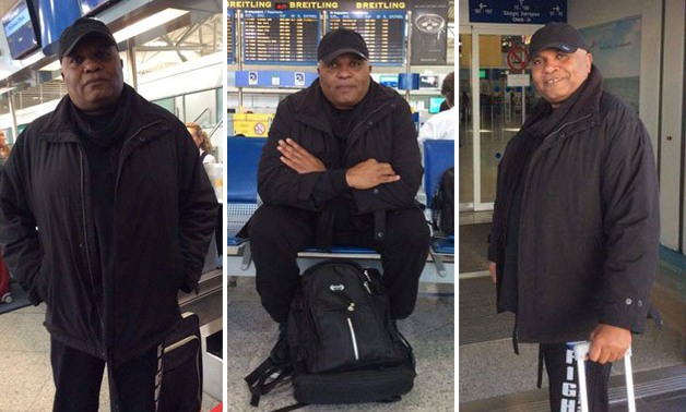 بالصور.. طارق عبد الجابر يغادر مطار اليونان عائدًا إلى مصر