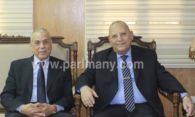 وزير العدل يلتقى المستشار فاروق سلطان رئيس المحكمة الدستورية العليا السابق