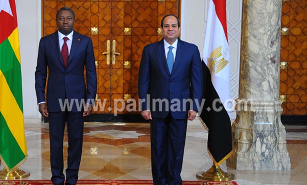 الرئيس التوجولى يغادر القاهرة بعد لقاء السيسى وعلى عبد العال رئيس البرلمان