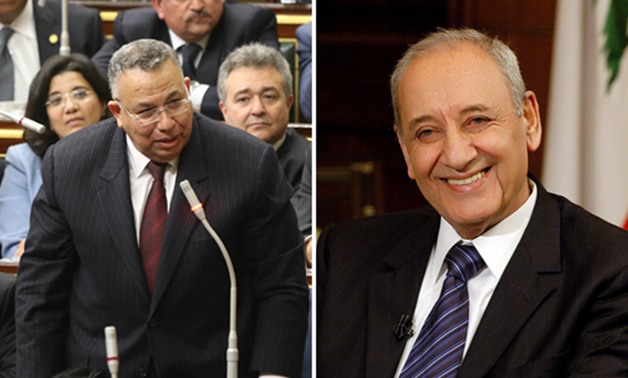 وكيل البرلمان يودع رئيس مجلس النواب اللبنانى بمطار القاهرة نيابة عن على عبد العال