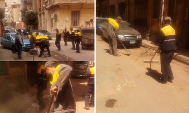 بالصور.. النائب سمير البطيخى يستكمل حملة تنظيف شوارع الإسكندرية ورفع المخالفات