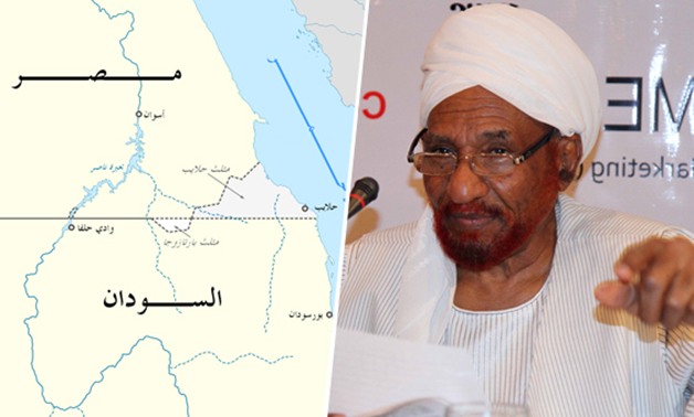 الزعيم السودانى الصادق المهدى: سياسيون يستغلون "حلايب وشلاتين" لتحقيق مصالح شخصية