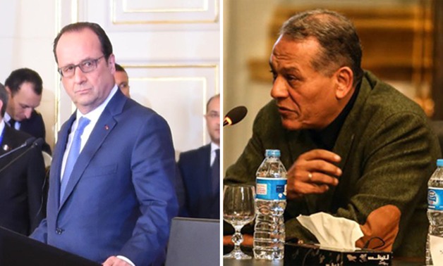 السادات: زيارة الرئيس الفرنسى لمصر فى صالح البلدين.. وترتبط بجهود مكافحة الإرهاب
