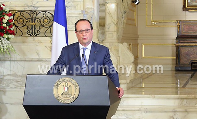 الرئيس الفرنسى "فرانسوا هولاند" يغادر القاهرة متجهًا إلى الأردن