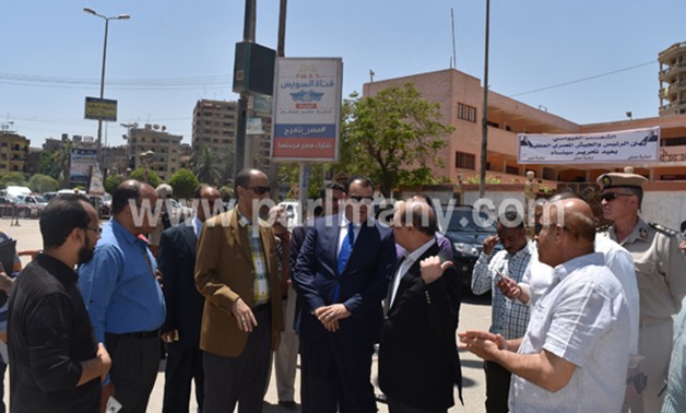 بالصور جولة ميدانية لمحافظ الفيوم ومدير الأمن بوسط المدينة