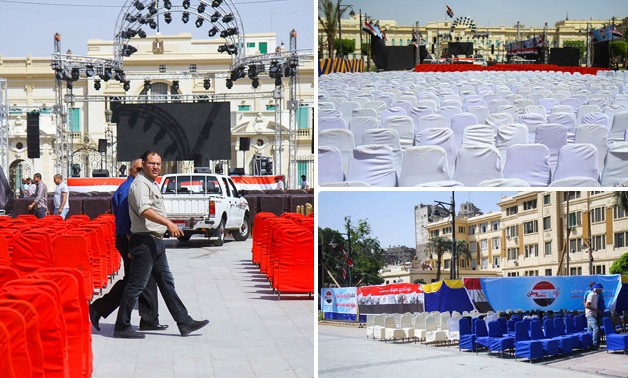 بوابات إلكترونية وإجراءات أمنية أمام قصر عابدين قبل الاحتفال بـ"تحرير سيناء" 