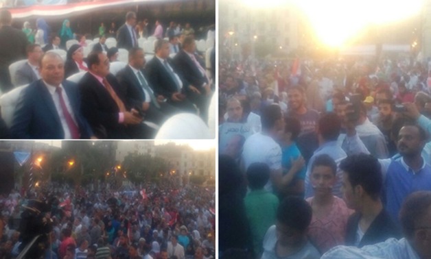 بالصور.. توافد نواب "مستقبل وطن" وآلاف المواطنين على احتفالية الحزب بميدان عابدين