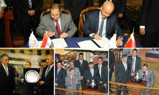 البورصة المصرية توقع اتفاقية تعاون مع البحرينية لتسهيل عمليات القيد المزدوج