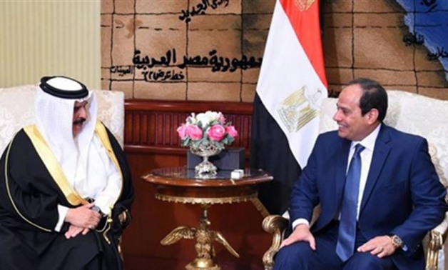 السيسي لملك البحرين: أمن الخليج العربي من الأمن القومى المصرى