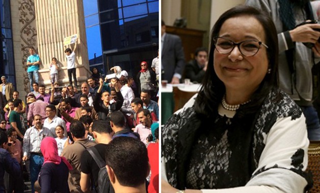 أنيسة حسونة: كان على الداخلية إبلاغ نقابة الصحفيين قبل القبض على بدر والسقا