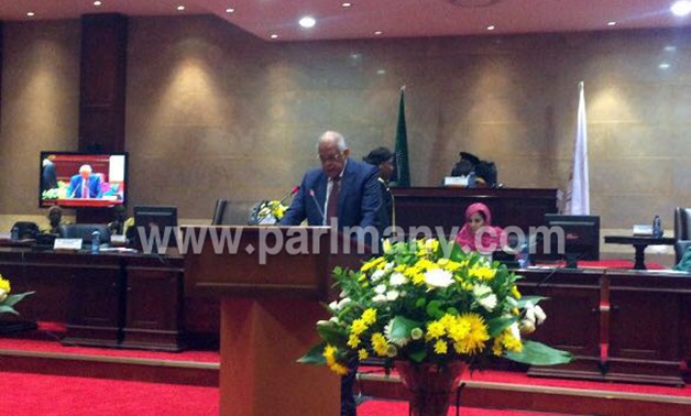 بالصور .."على عبد العال" يلقى كلمة مصر فى البرلمان الأفريقى بعد غياب 3 سنوات