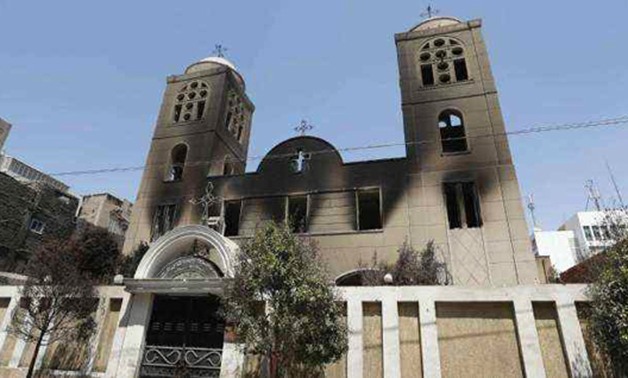أسقف المنيا: متطرفون أحرقوا المبنى المؤقت لكنيسة "العذراء" وأخطرنا الأمن بالواقعة